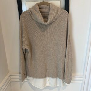 AllSaints Wool Blend Cowl Sweater